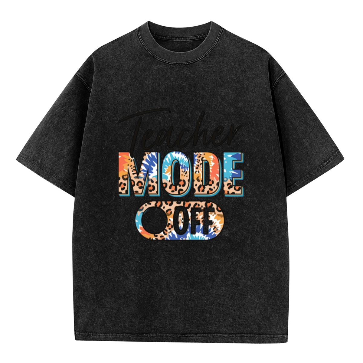 Teacher Summer Vacation washed graphic T-shirt product image