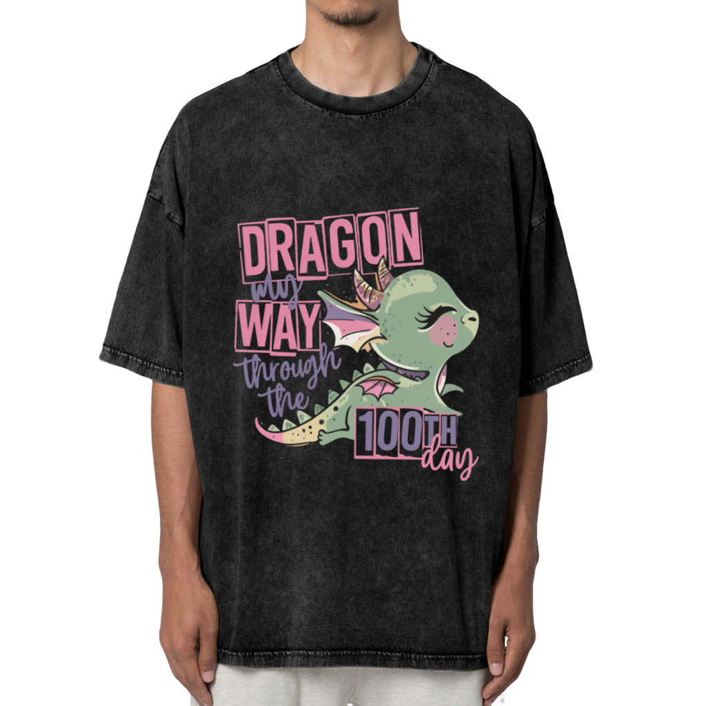 Vintage Dragon washed graphic T-shirt product image
