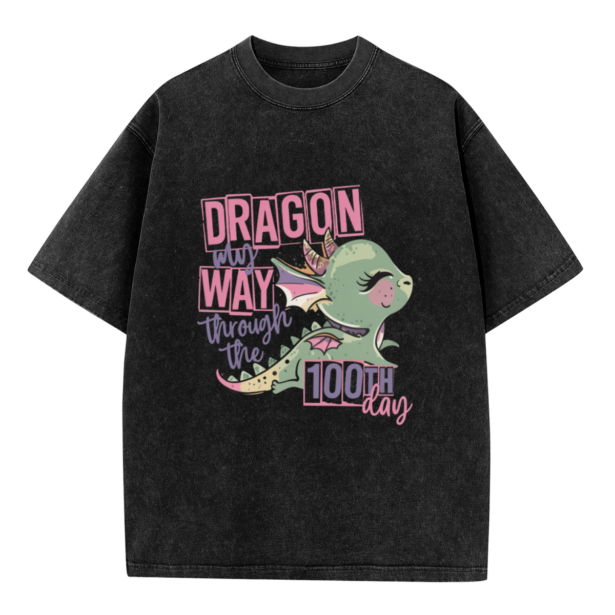 Vintage Dragon washed graphic T-shirt product image