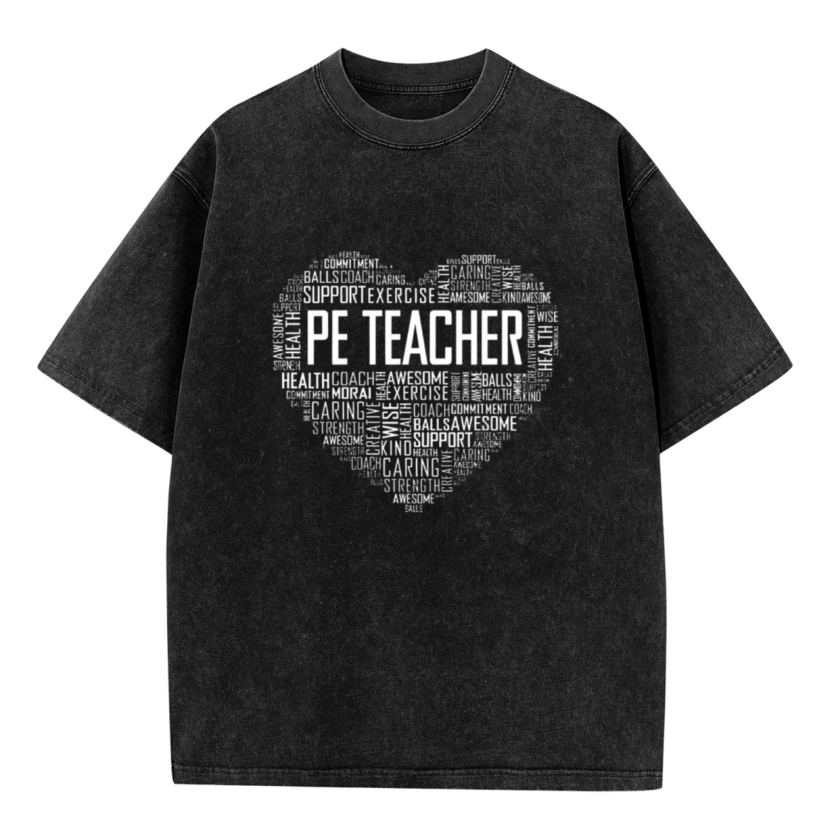 Physical Education Teacher washed graphic T-shirt product image