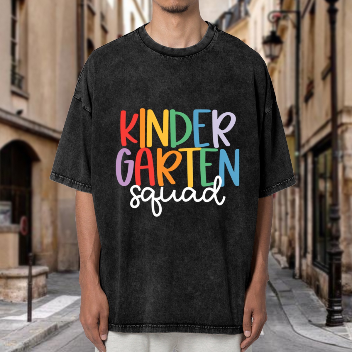 Kinder Squad washed graphic T-shirt product image