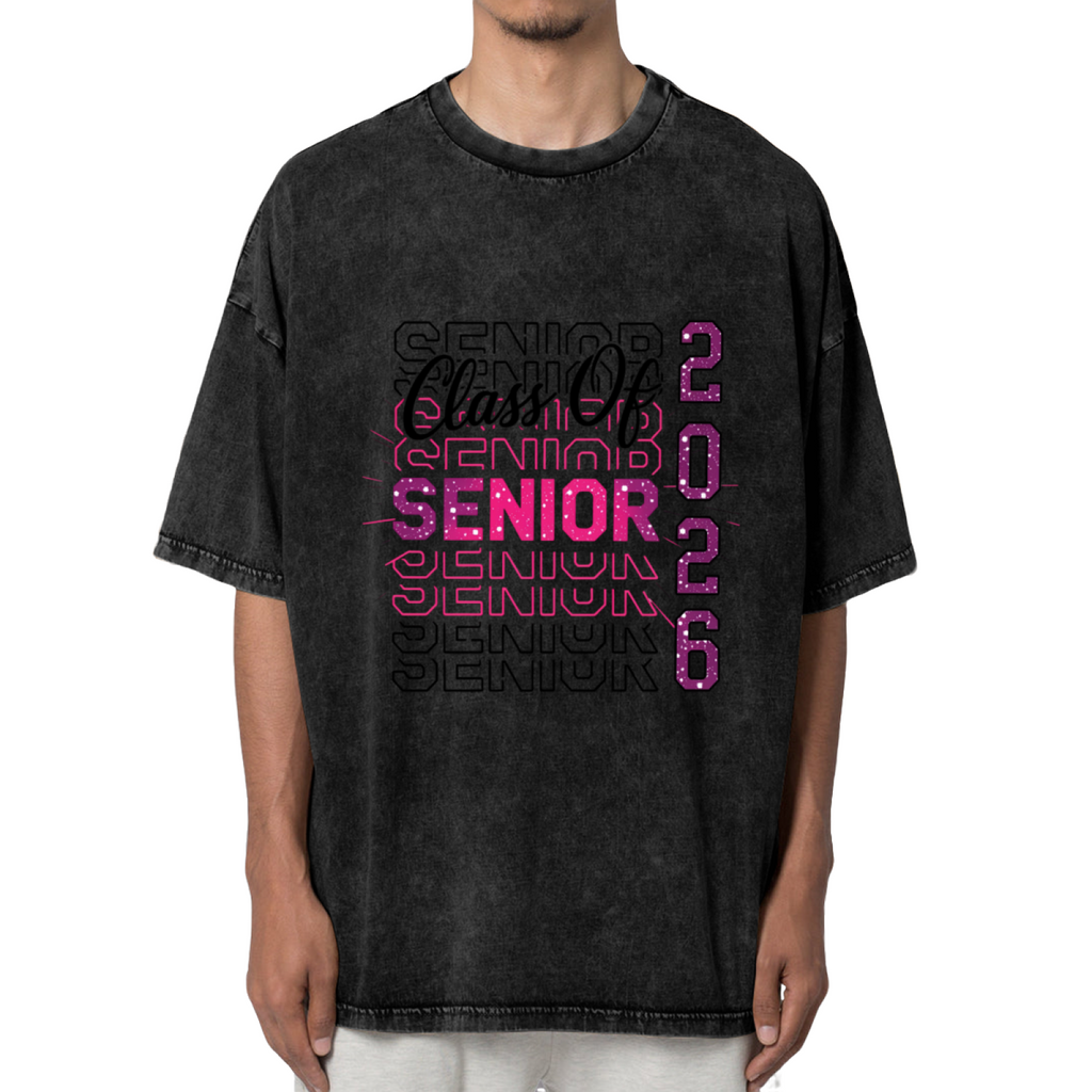 Senior 2026 washed graphic T-shirt product image