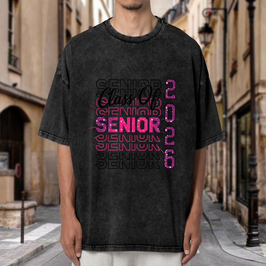 Senior 2026 washed graphic T-shirt product image