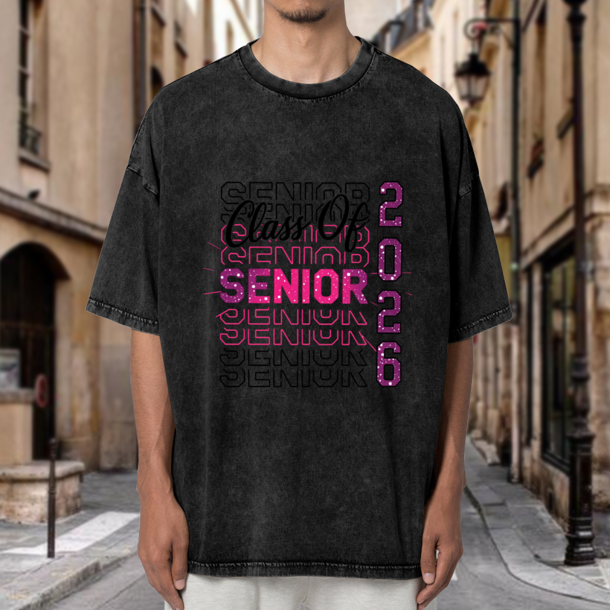 Senior 2026 washed graphic T-shirt product image