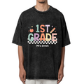 Custom Elementary Teacher washed graphic T-shirt product image