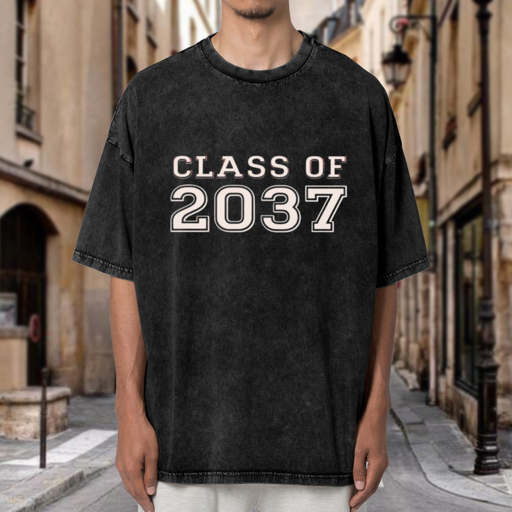 Class of 2037 washed graphic T-shirt product image