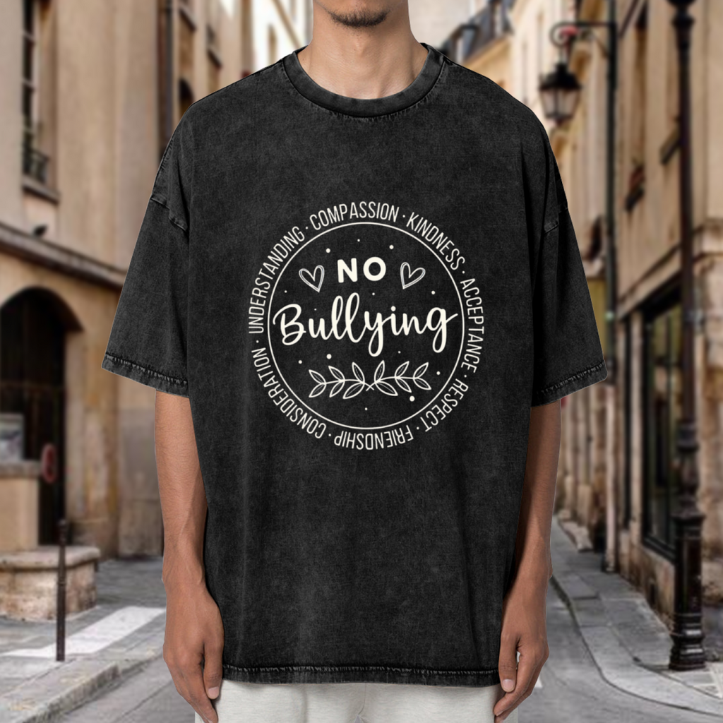 No Bullying washed graphic T-shirt product image