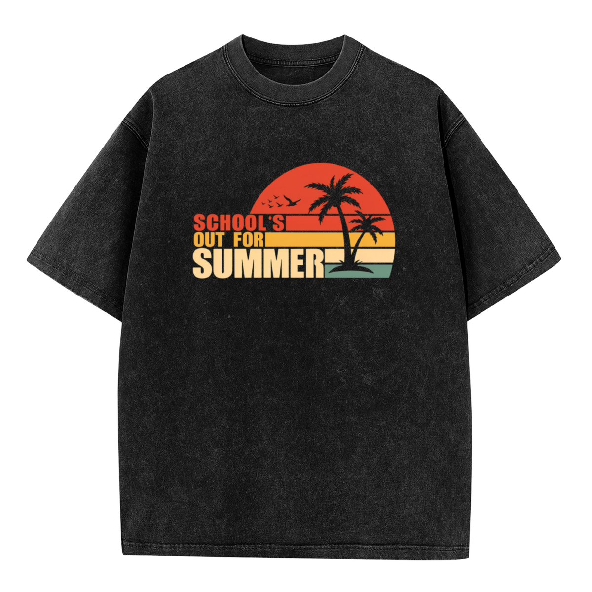 School's Out Summer Beach washed graphic T-shirt product image