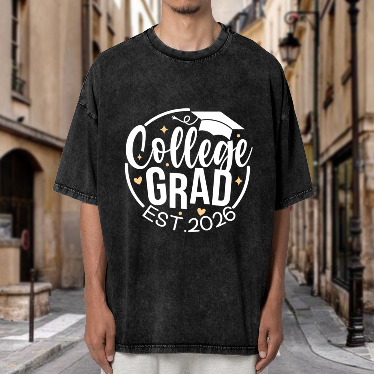 Grad 2026 washed graphic T-shirt product image