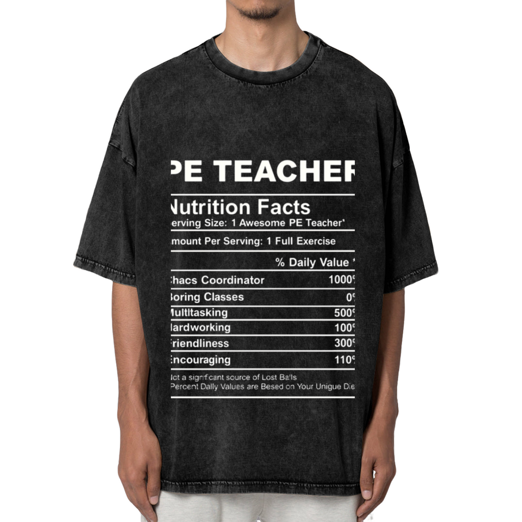 Pe Teacher washed graphic T-shirt product image