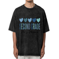Custom Second Grade Teacher washed graphic T-shirt product image