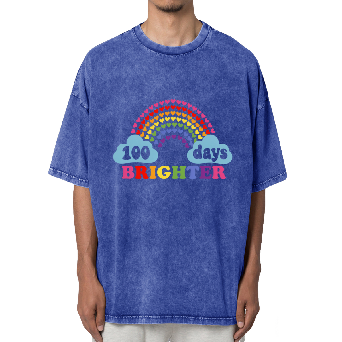 100 Days Brighter Washed Graphic T-Shirt