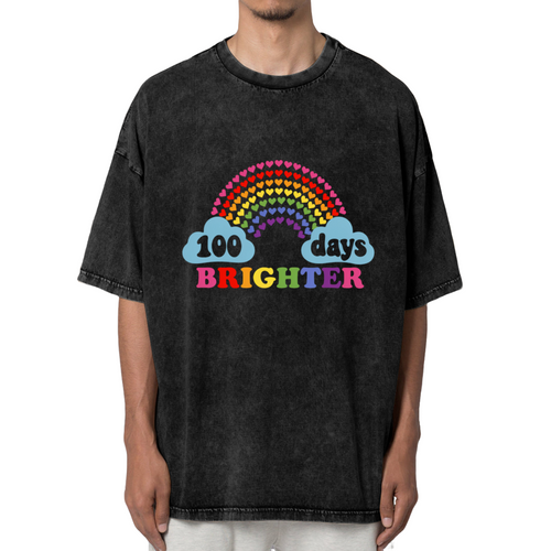 100 Days Brighter washed graphic T-shirt product image