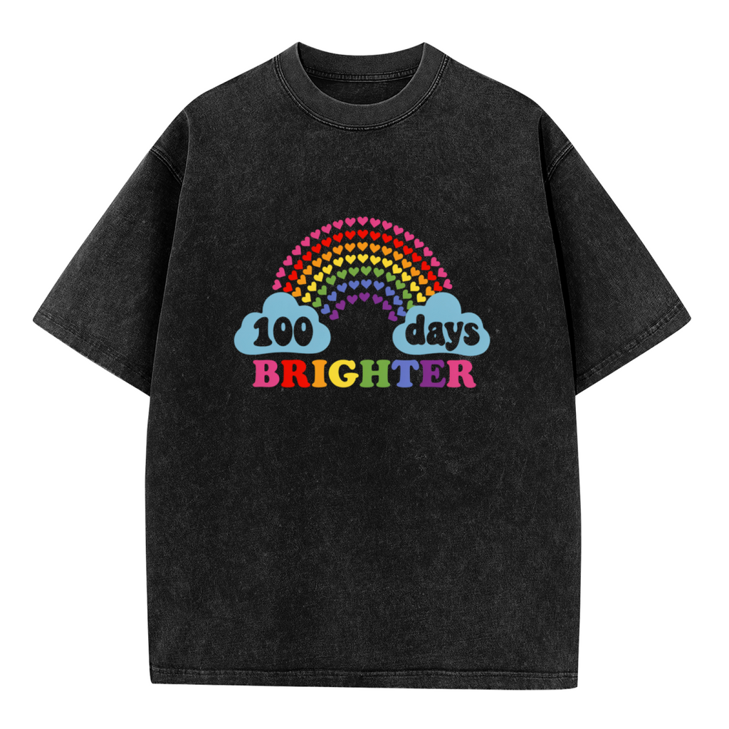 100 Days Brighter washed graphic T-shirt product image