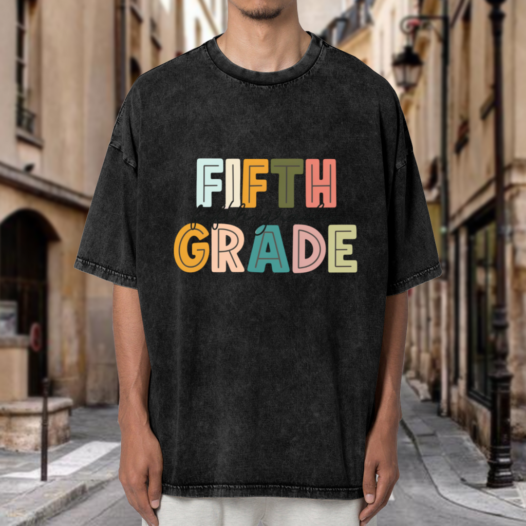 ® Fifth Grade Teacher washed graphic T-shirt product image
