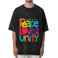 Peace Love Unity washed graphic T-shirt product image