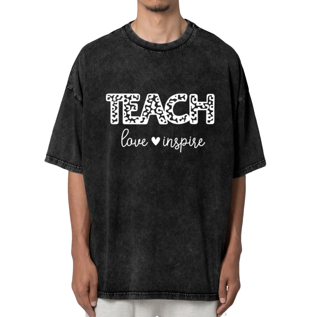 Teach Love Inspire washed graphic T-shirt product image