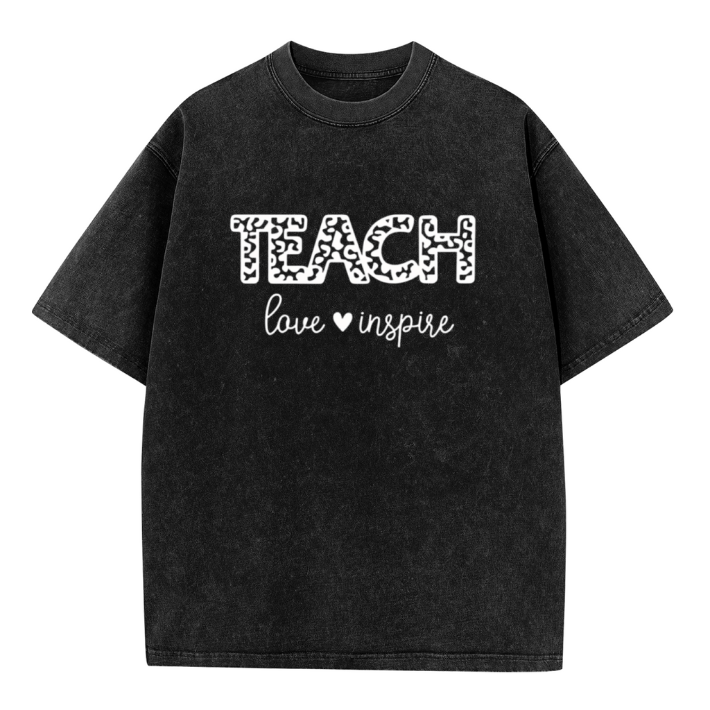 Teach Love Inspire washed graphic T-shirt product image