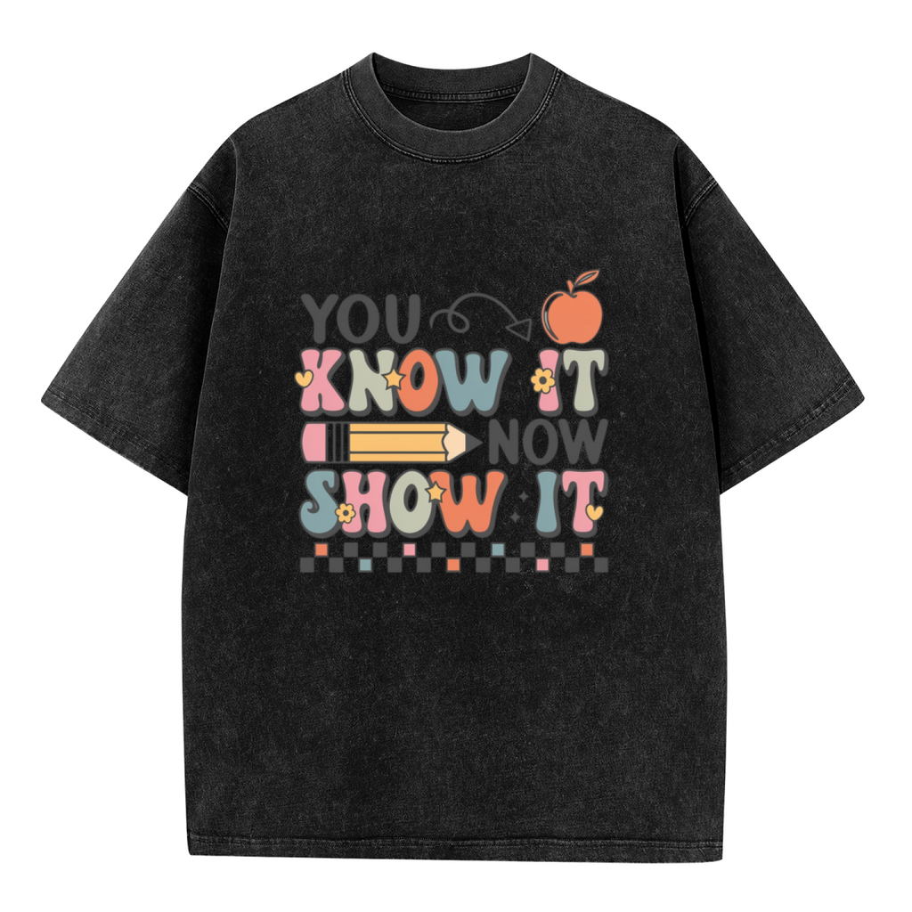 Show Your Work washed graphic T-shirt product image