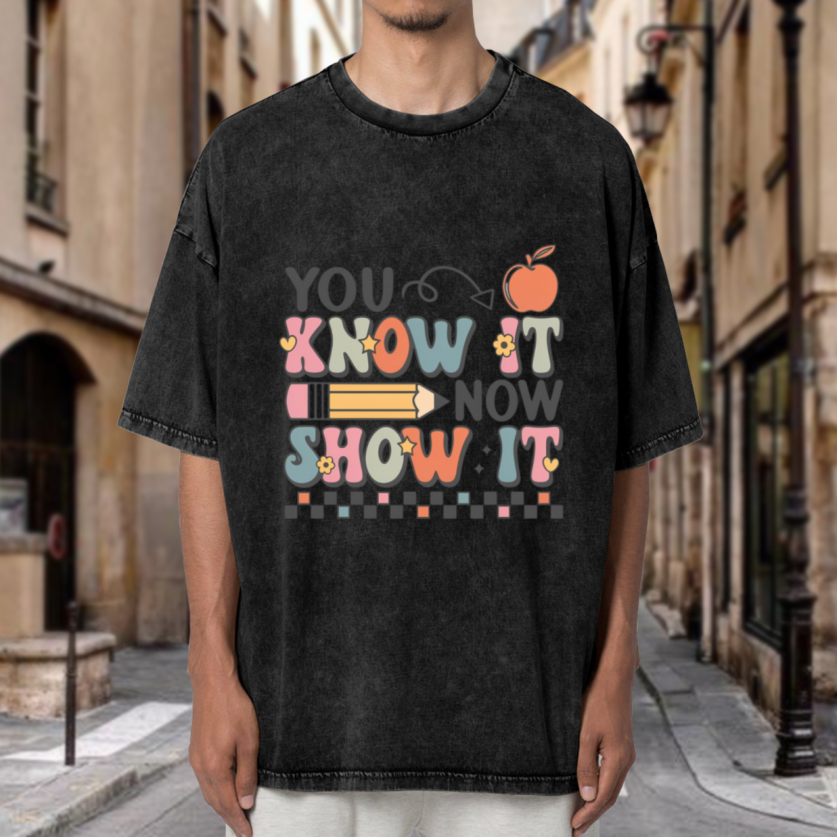 Show Your Work washed graphic T-shirt product image