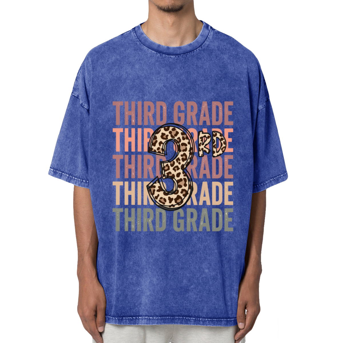 3rd Grade Third Grade Teacher Washed Graphic T-Shirt