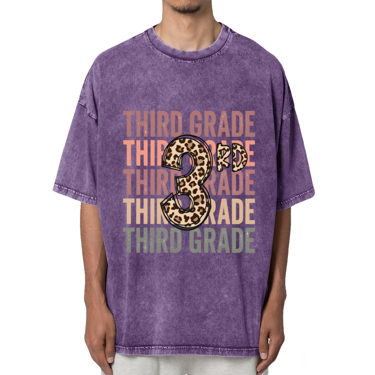 3rd Grade Third Grade Teacher Washed Graphic T-Shirt