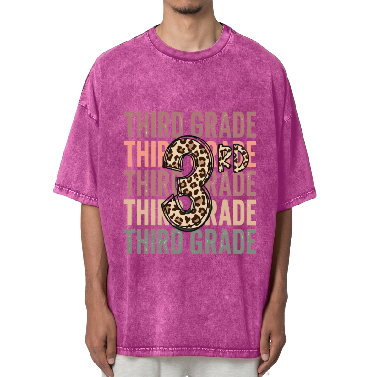 3rd Grade Third Grade Teacher Washed Graphic T-Shirt