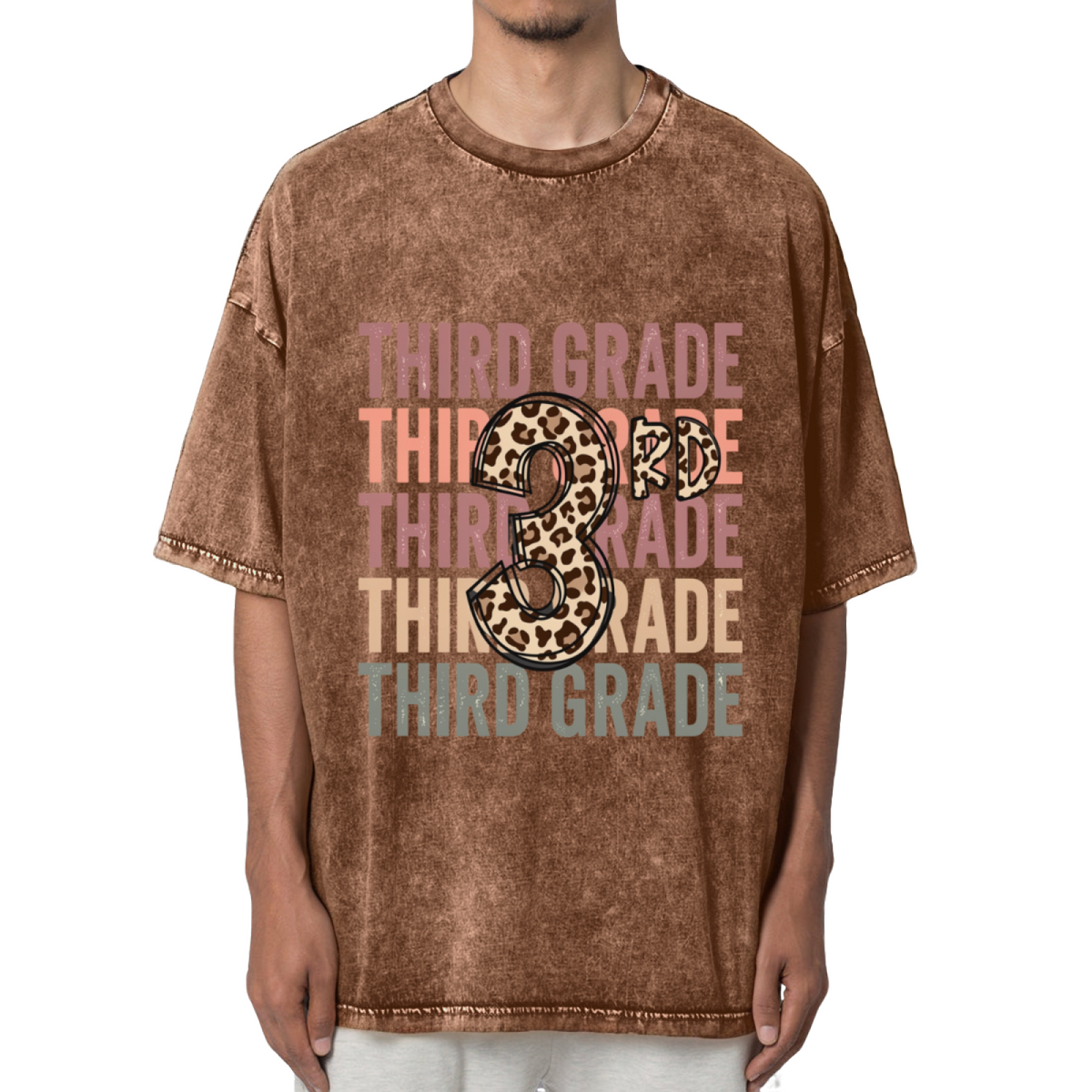 3rd Grade Third Grade Teacher Washed Graphic T-Shirt