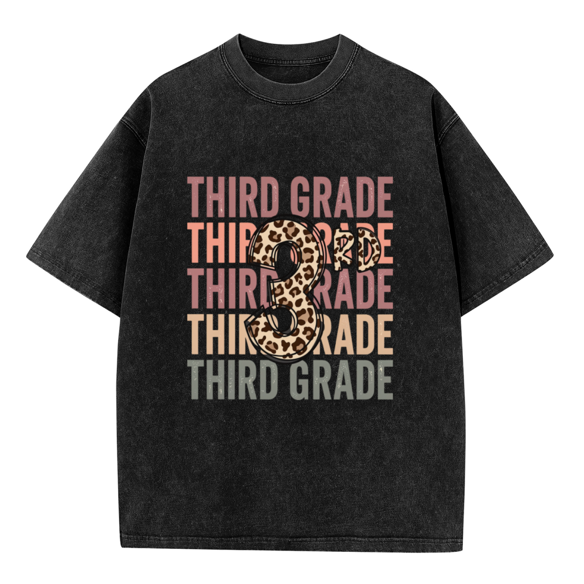 3rd Grade washed graphic T-shirt product image