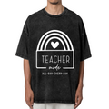 Teacher Mode washed graphic T-shirt product image