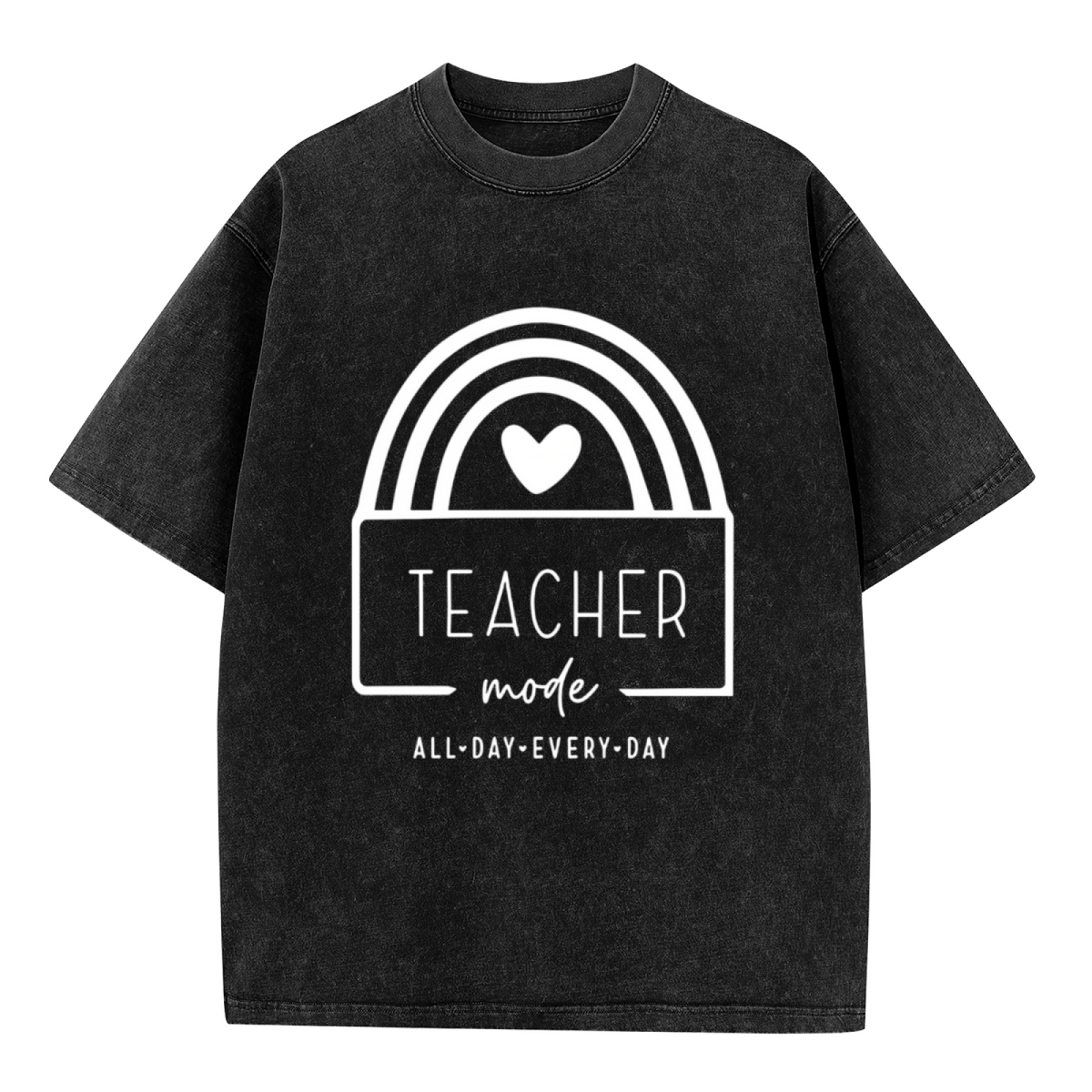 Teacher Mode washed graphic T-shirt product image