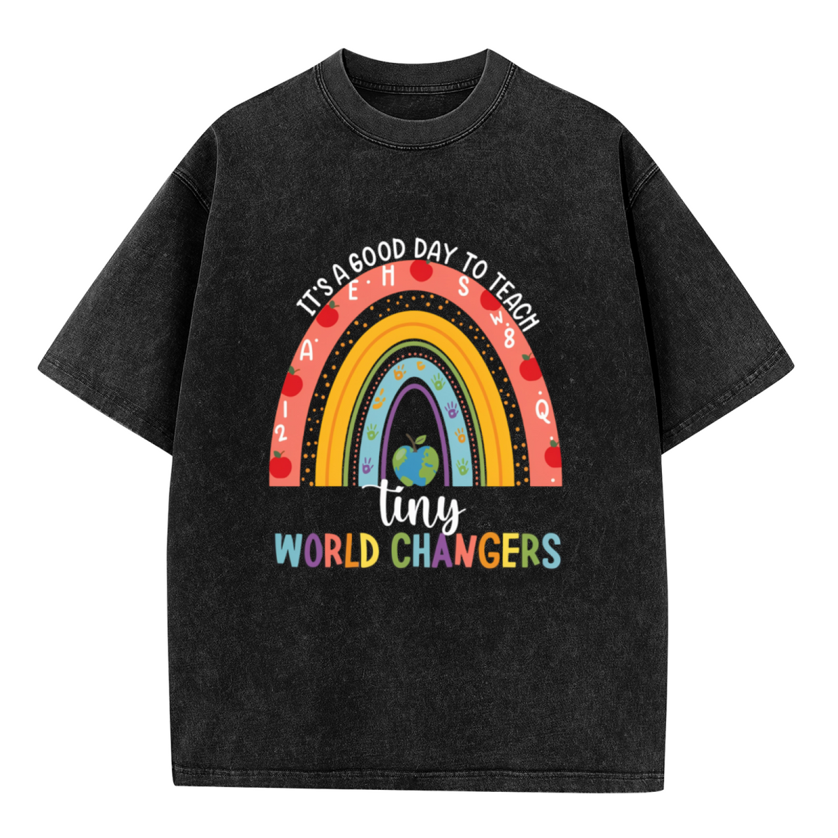 Kindergarten Teacher washed graphic T-shirt product image