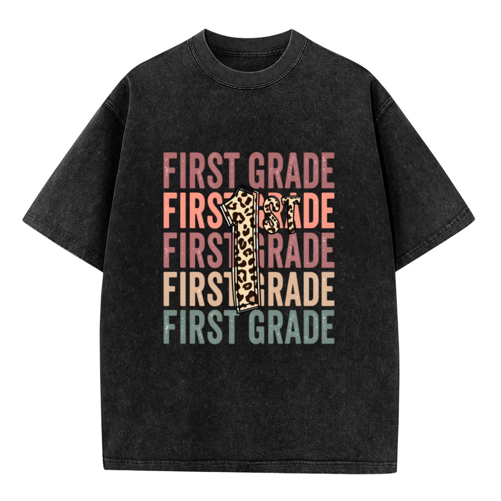 Retro Teacher washed graphic T-shirt product image