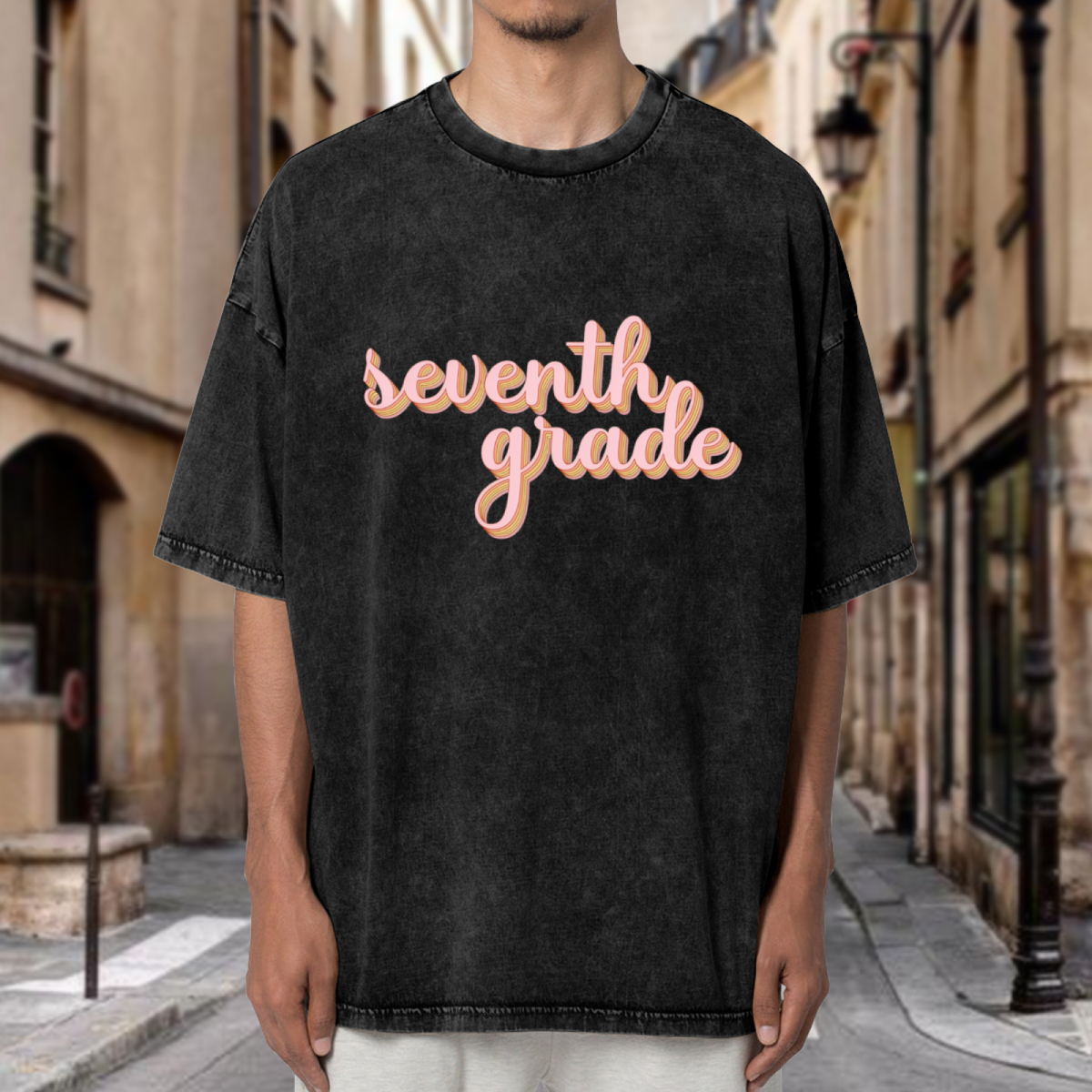 Teacher Grade washed graphic T-shirt product image