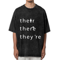 Funny Grammar Teacher washed graphic T-shirt product image
