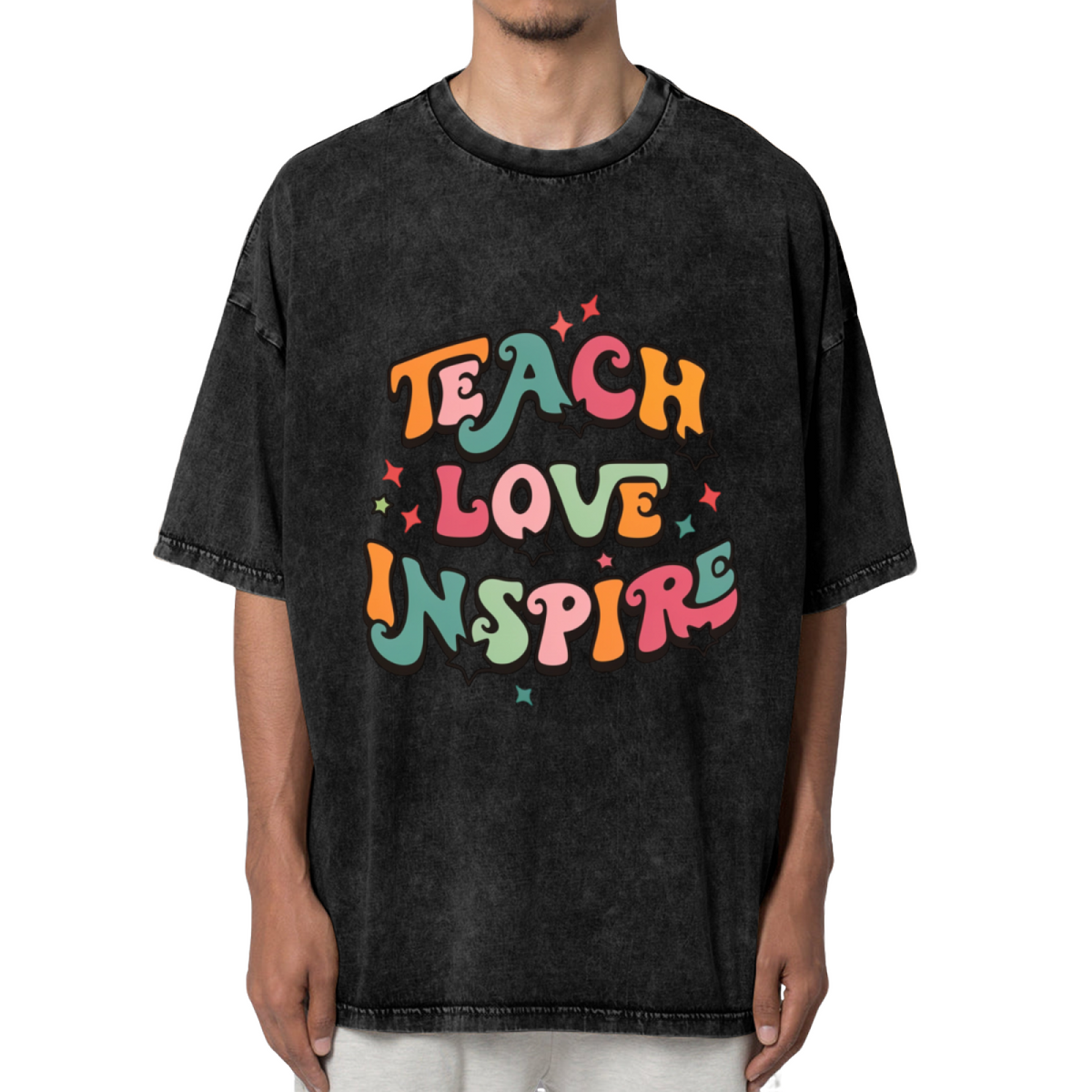 Teach Love Inspire washed graphic T-shirt product image