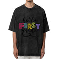 Hello First Grade Teacher washed graphic T-shirt product image